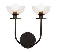 Netlighting Alora Mood Sylvia Wall Lamp Contemporary Matt Black 2x E14 Netlighting Black