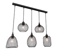 Netlighting Anya Cluster Pendant Ceiling Light Black 5x E27 Netlighting Black