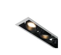Netlighting Apollo Triple Recessed Downlight Adjustable White Black 3000K Netlighting Black