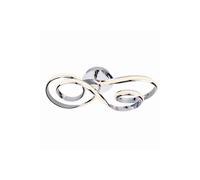 Endon Aria Integrated Led Semi Flush Chrome Effect Plate & Matt White Silicone 1