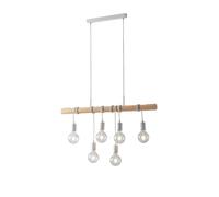 Netlighting Arizona Bar Ceiling Pendant Pine White E27 in Brown Netlighting Brown