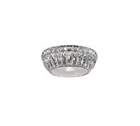 Netlighting Armel 4 Light LED Crystal Flush Rosy Gold Ceiling Light in Clear Netlighting Clear