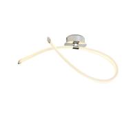 Netlighting Armonia Semi Flush Ceiling Chrome 25W 1875lm LED Frosted Acrylic in White Netlighting White