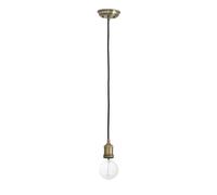 Netlighting Art 1 Light Ceiling Pendant Antique Brass E27 in Yellow Netlighting Yellow
