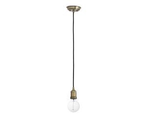 Netlighting Art 1 Light Ceiling Pendant Antique Brass E27 in Yellow Netlighting Yellow