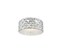 Netlighting Aruba 4 Light LED Flush Ceiling Light Chrome Crystal Ceiling Light in Grey Netlighting Grey