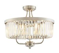 Netlighting 'ASCOLI' Stylish Dimmable Indoor Modern 3 Light Glass Ceiling Pendant in Grey Netlighting Grey