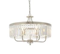 Netlighting 'ASCOLI' Stylish Dimmable Indoor Modern 6 Light Glass Ceiling Pendant in Grey Netlighting Grey