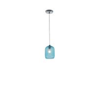Netlighting ASHFORD Dome Pendant Ceiling Light Blue 15x20cm | Size: 15x20 cm Netlighting Blue 15x20 cm