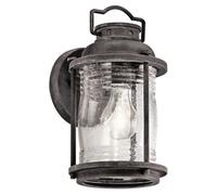 Netlighting Ashland Bay 1 Light Small Outdoor Wall Lantern Zinc IP44 E27 in Grey Netlighting Grey
