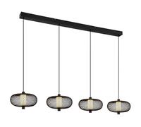 Netlighting Astari Bar Pendant Ceiling Light Matt Black LED 2700K Netlighting Black