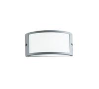 Netlighting Austin Outdoor Aluminum Flush Wall Lamp Silver E27 Netlighting Silver