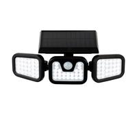 Netlighting Avenue LED Solar Security Wall Light with PIR Black IP44 Netlighting Black