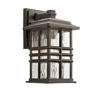 Netlighting Beacon Outdoor 1 Light Wall Lantern Olde Bronze IP44 E27 in Brown Netlighting Brown