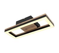 Netlighting Beatrix Semi Flush Ceiling Light Matt Black Rectangle LED 3000K Netlighting Black