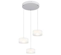 Netlighting Belinda Cluster Pendant White Matt Opal Glass Shade 3x LED 4000K Netlighting White