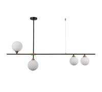 Netlighting Belmonte Modern 4 Light Bar Pendant Ceiling Light G9 in Black Netlighting Black