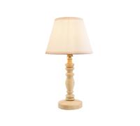 Netlighting Bibury Ash Table Lamp Fabric Ivy Shade 20cm B22 in White Netlighting White