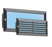 Netlighting Blue LED Recessed Brick Light Black Fascia 230V IP54 5W Netlighting Black