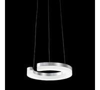 Netlighting Blunder Modern 1 Light Integrated LED Pendant Ceiling Light 3000K in Silver Netlighting Silver