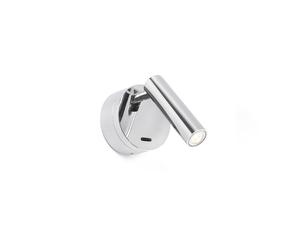 Netlighting Boc Led Chrome Reading Light 3W 3000K in Grey Netlighting Grey
