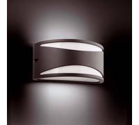 Netlighting Bonn 1 Light Outdoor Wall Light Dark Grey IP44 E27 Netlighting Dark Grey