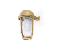 Netlighting Borda 1 Light Outdoor Wall Lantern Brass IP44 E27 in Yellow Netlighting Yellow
