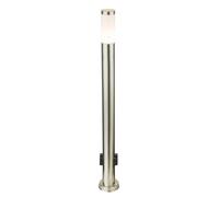 Netlighting Boston Outdoor Bollard Stainless Steel IP44 1x E27 3000K in Grey Netlighting Grey