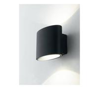 Netlighting Boxter Outdoor Integrated LED Up Down Wall Light Black IP44 4000K Netlighting Black