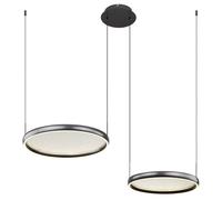 Netlighting Briggs Pendant Matt Black 2x LED Dimmable 2700 6000K Remote Control Netlighting Black