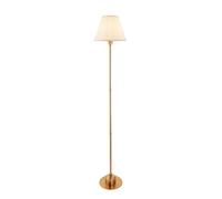 Netlighting Burley Rechargeable Floor Lamp Fabric Ivy Shade 25cm in White Netlighting White