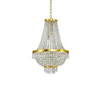 Netlighting Caesar 9 Light Crystal Chandelier Gold Finish G9 Netlighting Gold