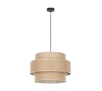 Netlighting Calisto Cylindrical Pendant Ceiling Light Black Brown 3xE27 Netlighting Brown