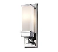 Netlighting Cambridge 1 Light Bathroom Wall Light Polished Chrome IP44 G9 in Grey Netlighting Grey