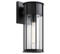Luminosa Lighting Elstead Camillo 1 Light Medium Outdoor Wall Lantern Textured Black Ip44