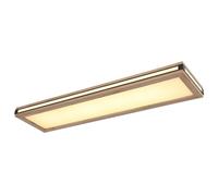 Netlighting Carla 80x20cm Flush Ceiling Light White LED 3000K in Light Brown | Size: 80x20 cm Netlighting Light Brown 80x20 cm