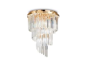 Netlighting Carlton 12 Light Ceiling Light Chandelier Gold E14 Netlighting Gold