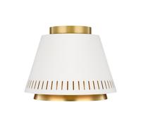 Netlighting Carter 1 Light Flush Ceiling Light Matt White E27 Netlighting White