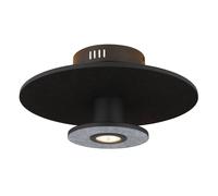 Netlighting Carter Integrated LED Semi Flush Ceiling Light Matt Black LED 3000K Netlighting Black