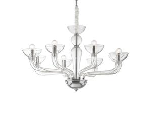 Netlighting Casanova 8 Light Multi Arm Chandelier Clear Glass E14 Netlighting Clear