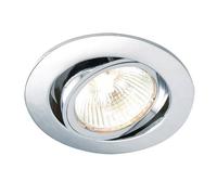 Netlighting Cast 1 Light Recessed Tilt Downlight Chrome Plate GU10 in Grey Netlighting Grey