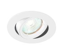 Netlighting Cast 1 Light Recessed Tilt Downlight Gloss White GU10 Netlighting White