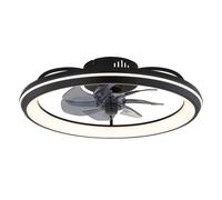 Netlighting Celeste Ceiling Fan Black 7 Blade LED Dimmable 3000-6500K Remote Netlighting Black