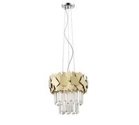Netlighting Celine Crystal Laser Cut 4 Light Ceiling Gold Netlighting Gold