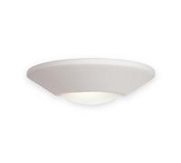 Netlighting Ceramic 1 Light Indoor Wall Uplighter 100W Unglazed Acid White Glass E27 in Clear Netlighting Clear