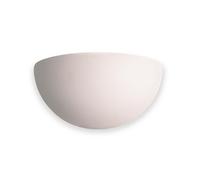 Netlighting Ceramic 1 Light Indoor Wall Uplighter 100W Unglazed E27 in White Netlighting White