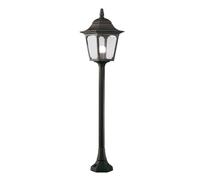 Netlighting Chapel 1 Light Outdoor Post Lantern Black IP44 E27 Netlighting Black
