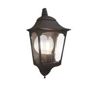 Netlighting Chapel 1 Light Outdoor Wall Half Lantern Light Black IP44 E27 Netlighting Black