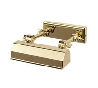 Netlighting Chawton 1 Light Small Picture Wall Light Brass E14 in Yellow Netlighting Yellow