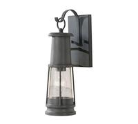 Netlighting Chelsea Harbor 1 Light Outdoor Wall Lantern Storm Cloud IP44 E27 in Grey Netlighting Grey